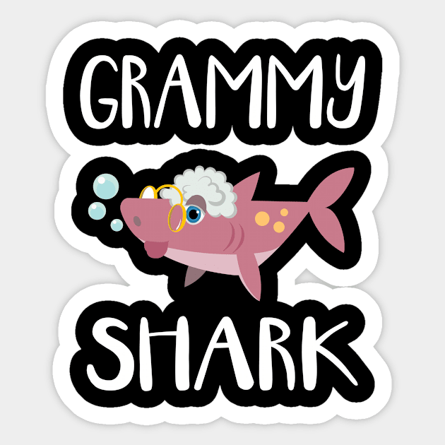 Grammy Grandma Gift - Grammy Shark Sticker by BTTEES